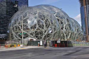 Amazon Spheres in March 2017 - Image Credit: SounderBruce (CC by SA-4.0)