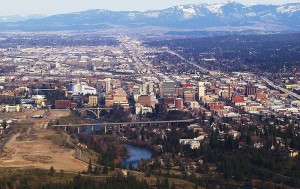 An aerial view of Spokane - Image Credit: Ron Reiring (CC by 2.0)